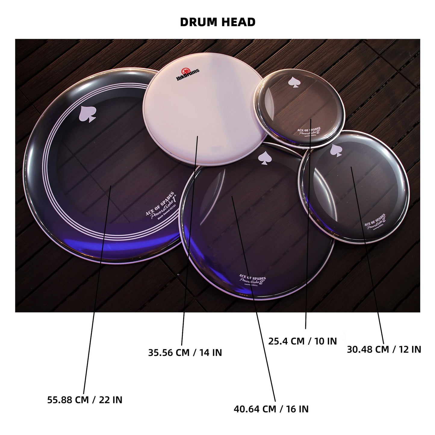 ACE OF SPADES Drumhead Set Beatello