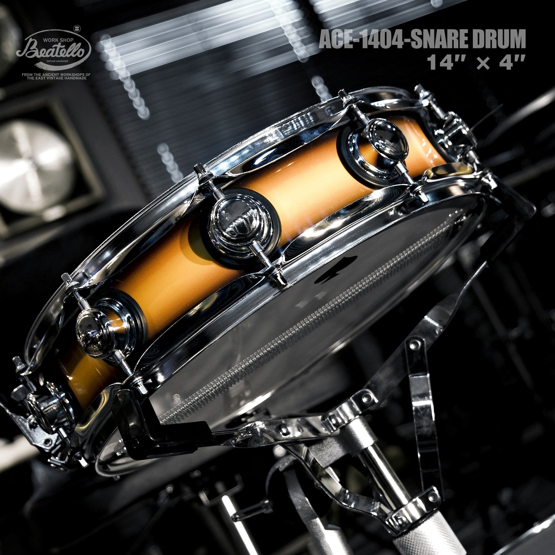 ACE 1404 Basswood Shell Reggae Snare Drum Beatello workshop
