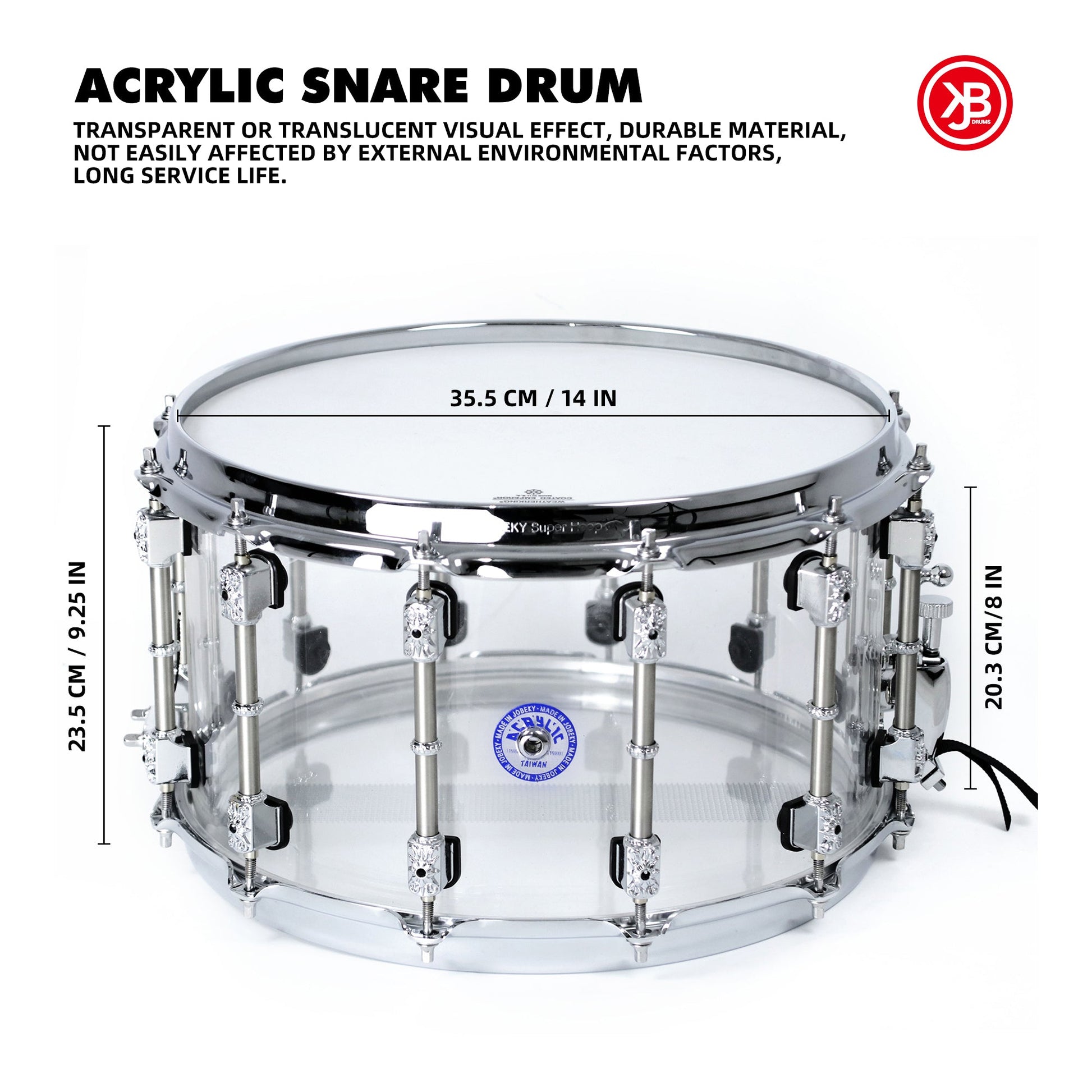 Acrylic God of War  Snare Drum Beatello