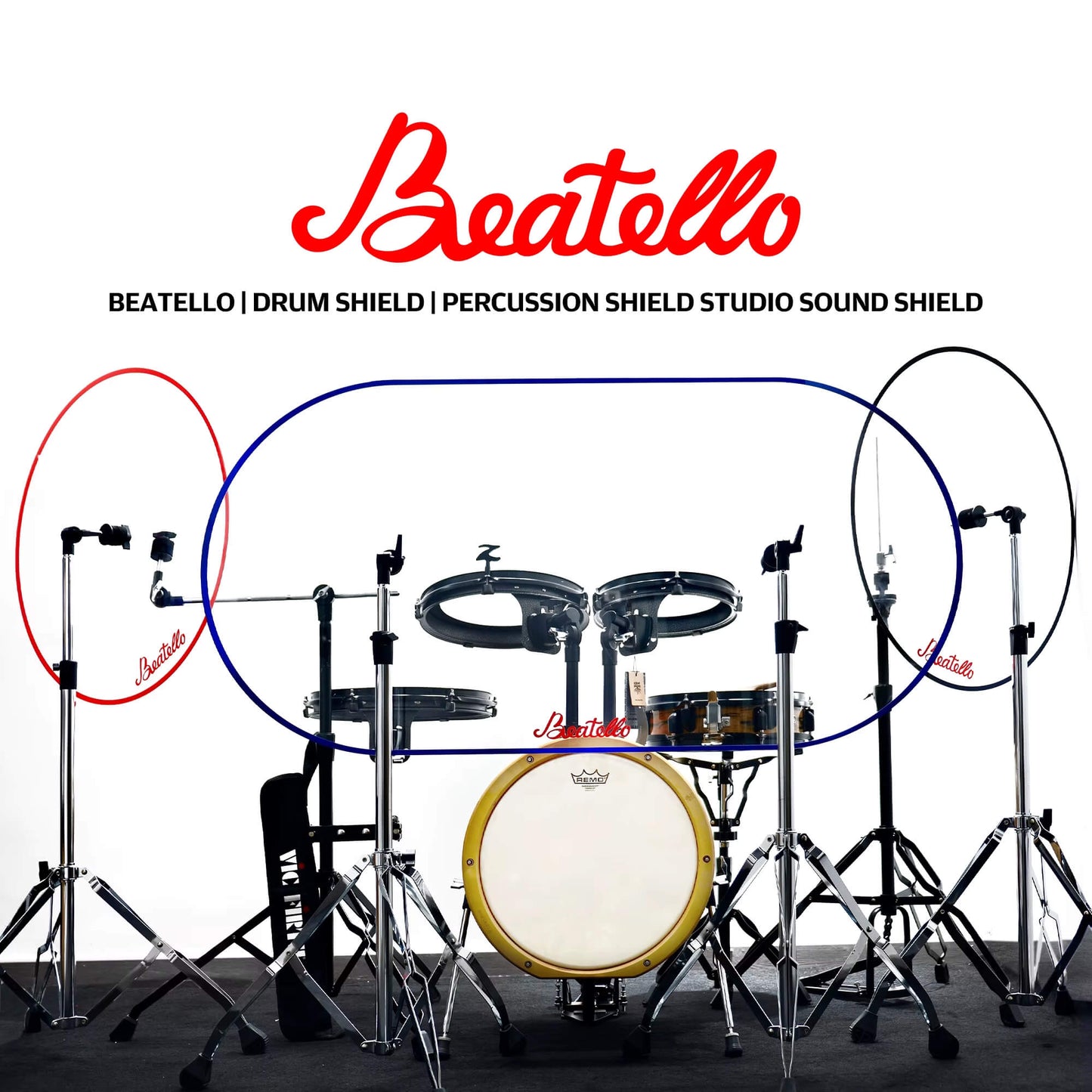Baetello Acrylic Panels for Drum Cage Shields Sound