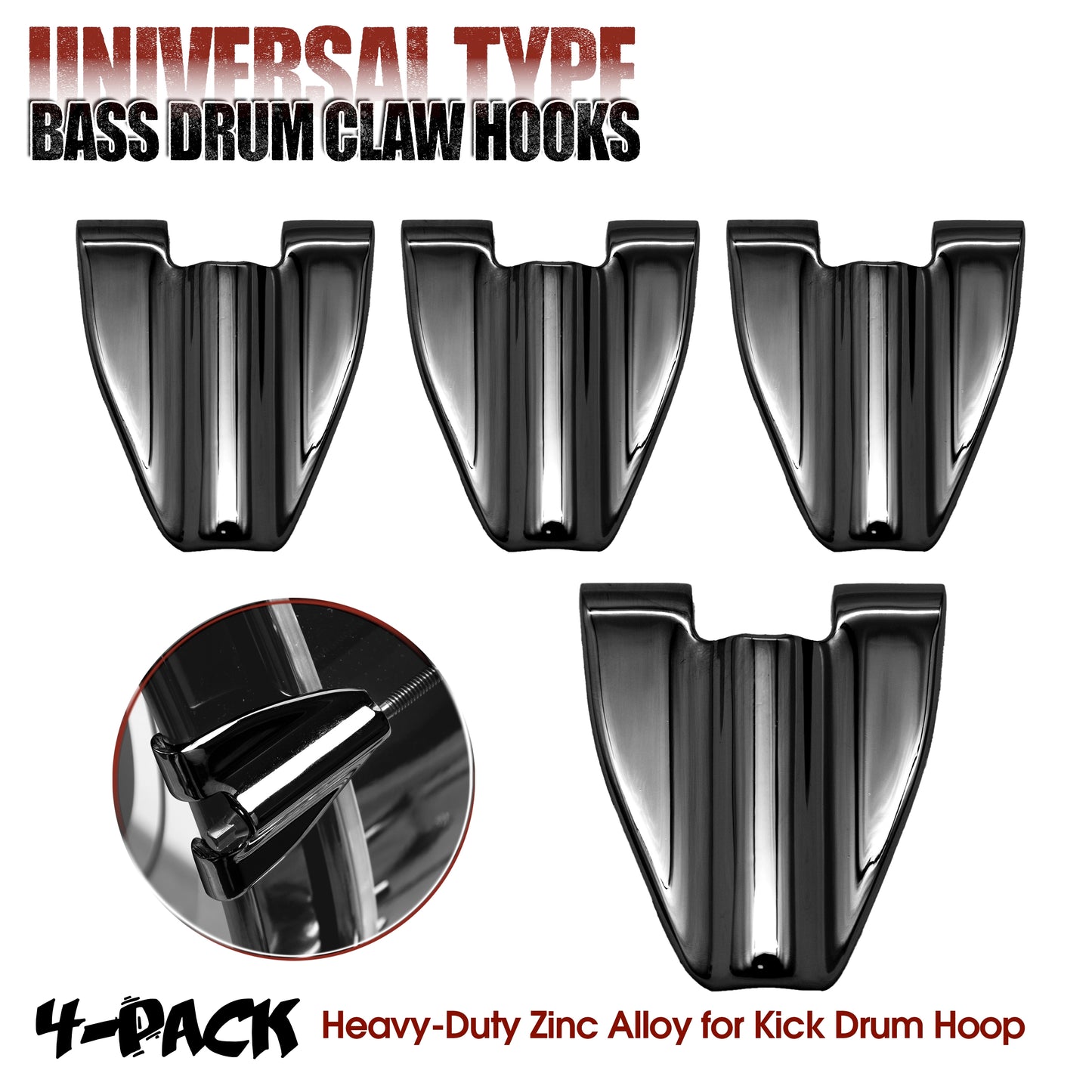 Beatello Bass Drum Claw Hooks