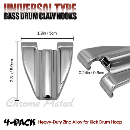 Beatello Bass Drum Claw Hooks