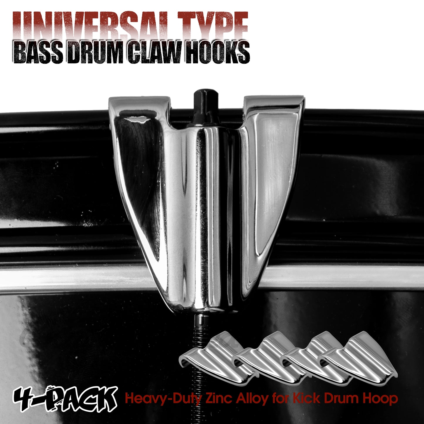 Beatello Bass Drum Claw Hooks