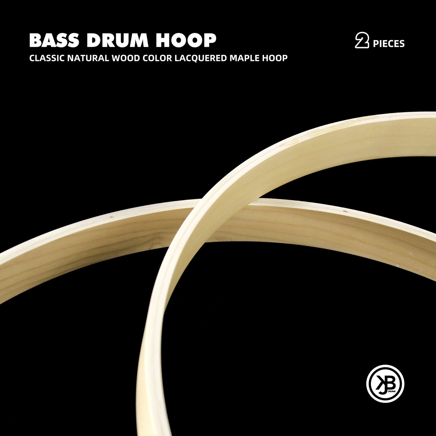 Bass Drum Hoop - 22 inch, Natural Finish Beatello