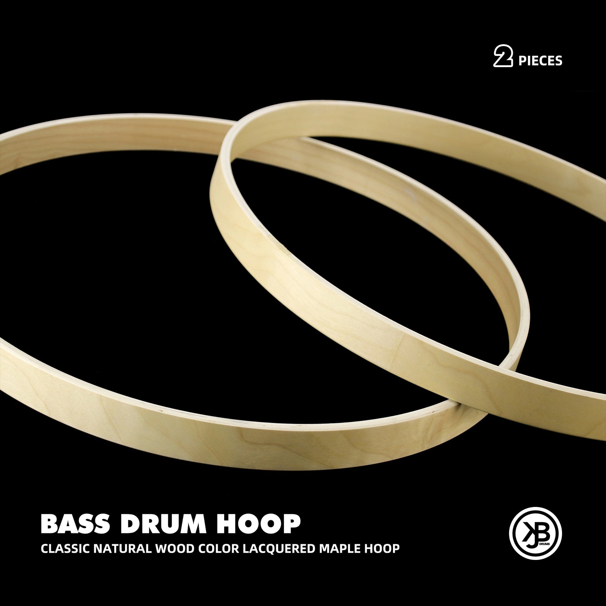 Bass Drum Hoop - 22 inch, Natural Finish Beatello
