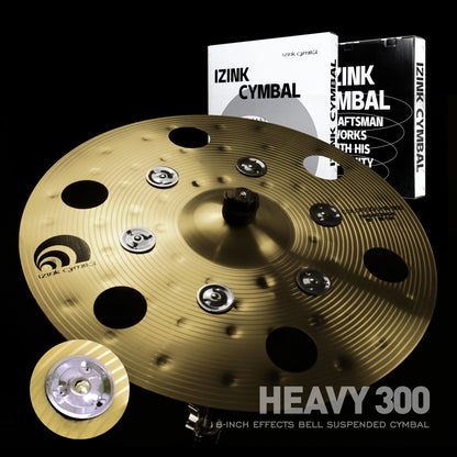 Beatello-Golden Effect Crash Cymbal with Bells