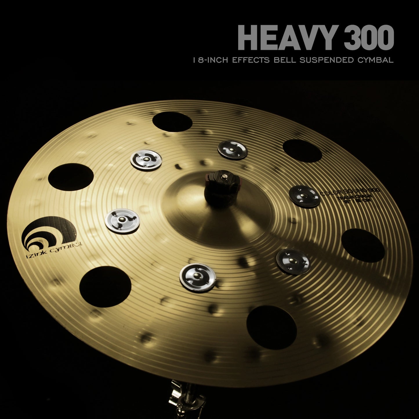 Beatello-Golden Effect Crash Cymbal with Bells