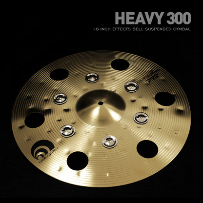 Beatello-Golden Effect Crash Cymbal with Bells