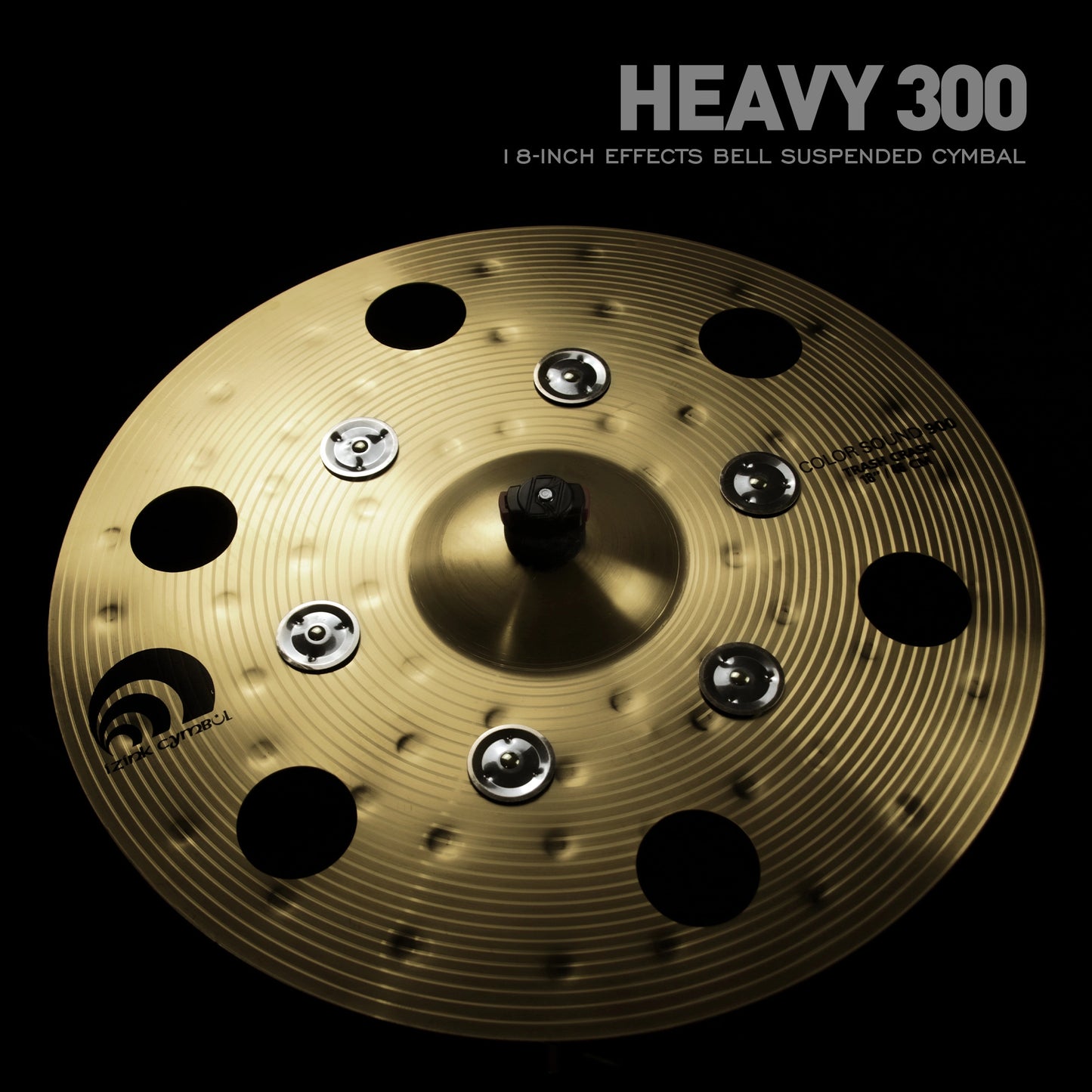 Beatello-Golden Effect Crash Cymbal with Bells