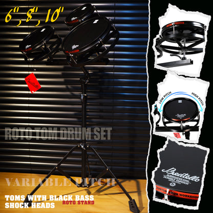 Beatello-JBK Drums Roto Tom Drum Set （Upgraded version）