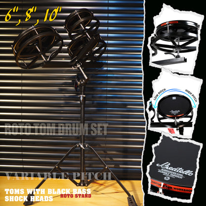 Beatello-JBK Drums Roto Tom Drum Set （Upgraded version）