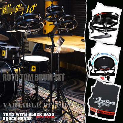 Beatello-JBK Drums Roto Tom Drum Set （Upgraded version）