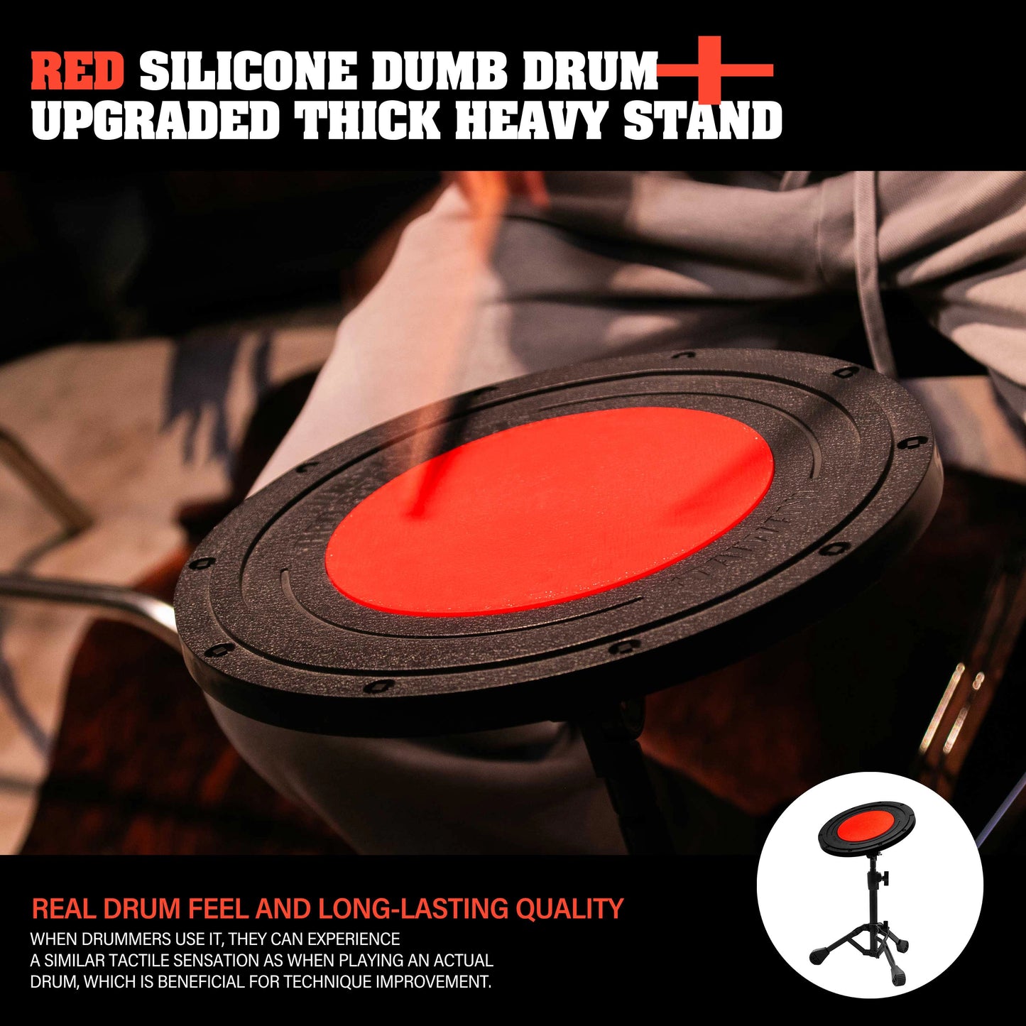 Höhenverstellbares Drum-Übungspad