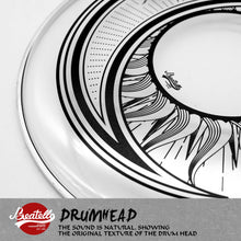 Beatello 14-Inch Drum Heads With Sun and Moon Prints Beatello