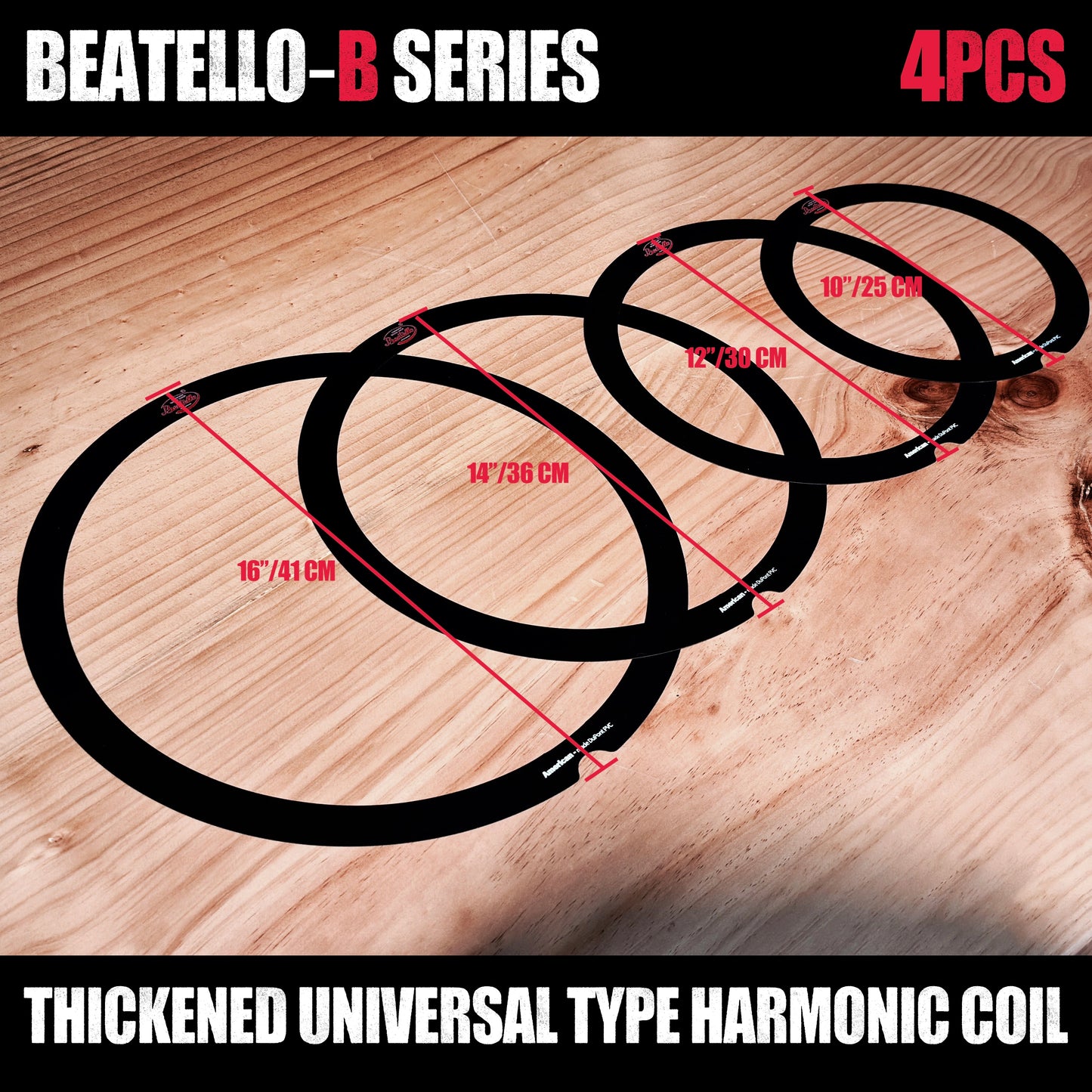 Beatello 4Pcs Pro Muffling