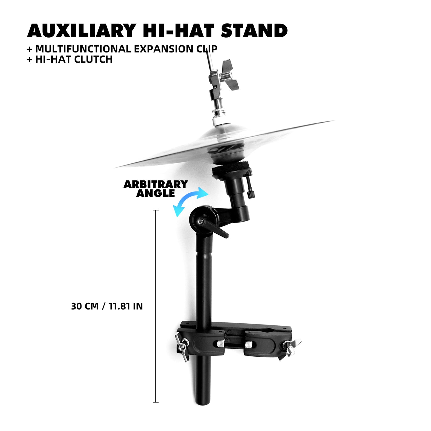 Beatello Adjustable Hi-Hat Stand Arm with Clutch