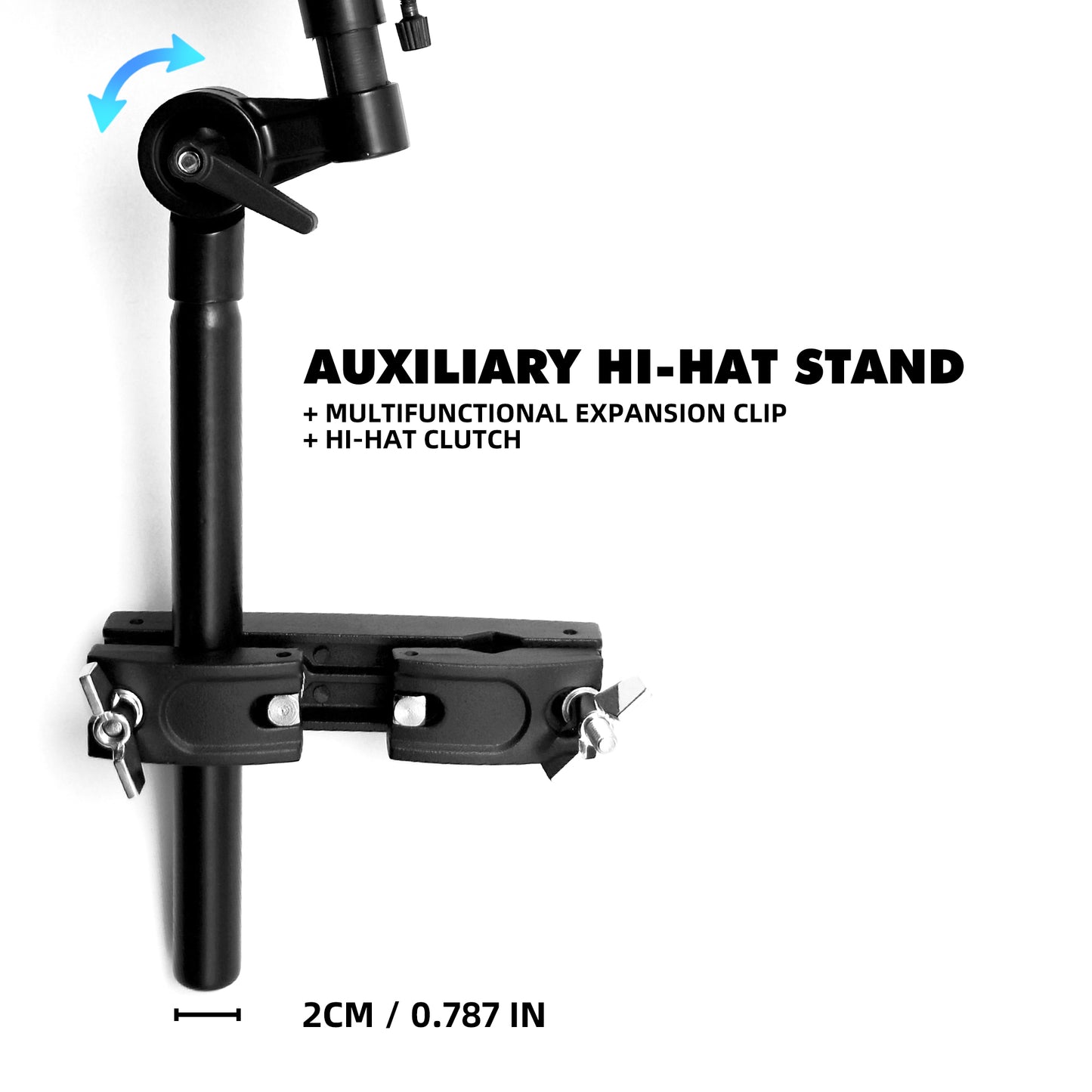 Beatello Adjustable Hi-Hat Stand Arm with Clutch