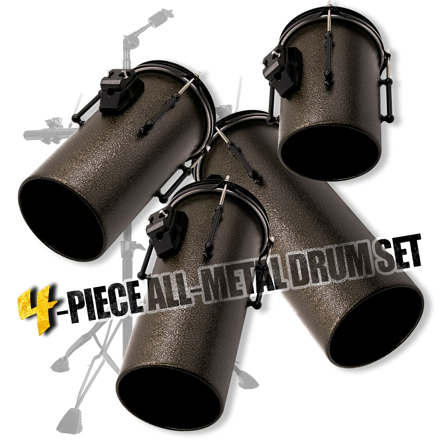 Beatello Carbon Steel Octabons Drum With Hardware