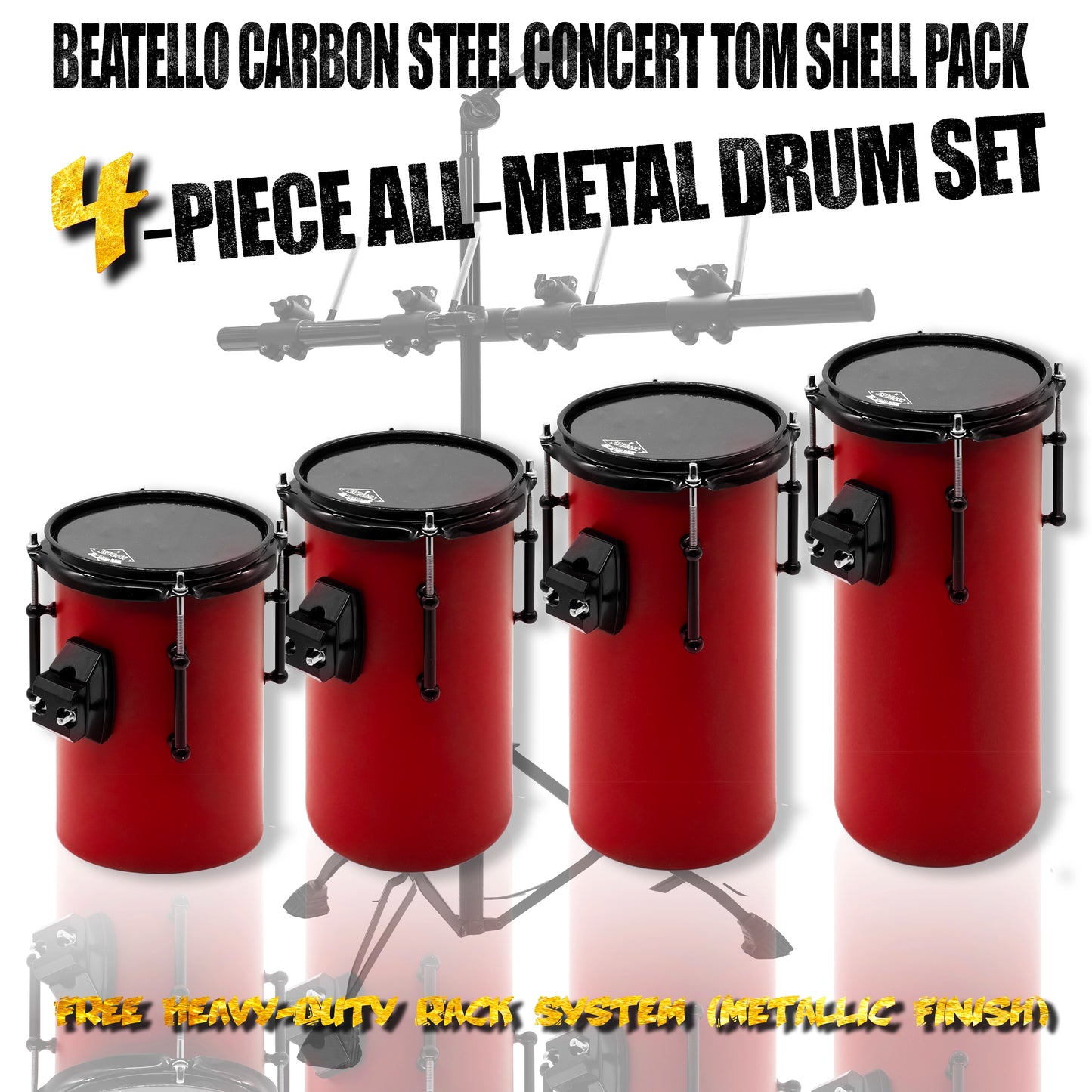 Beatello Carbon Steel Octabons Drum With Hardware