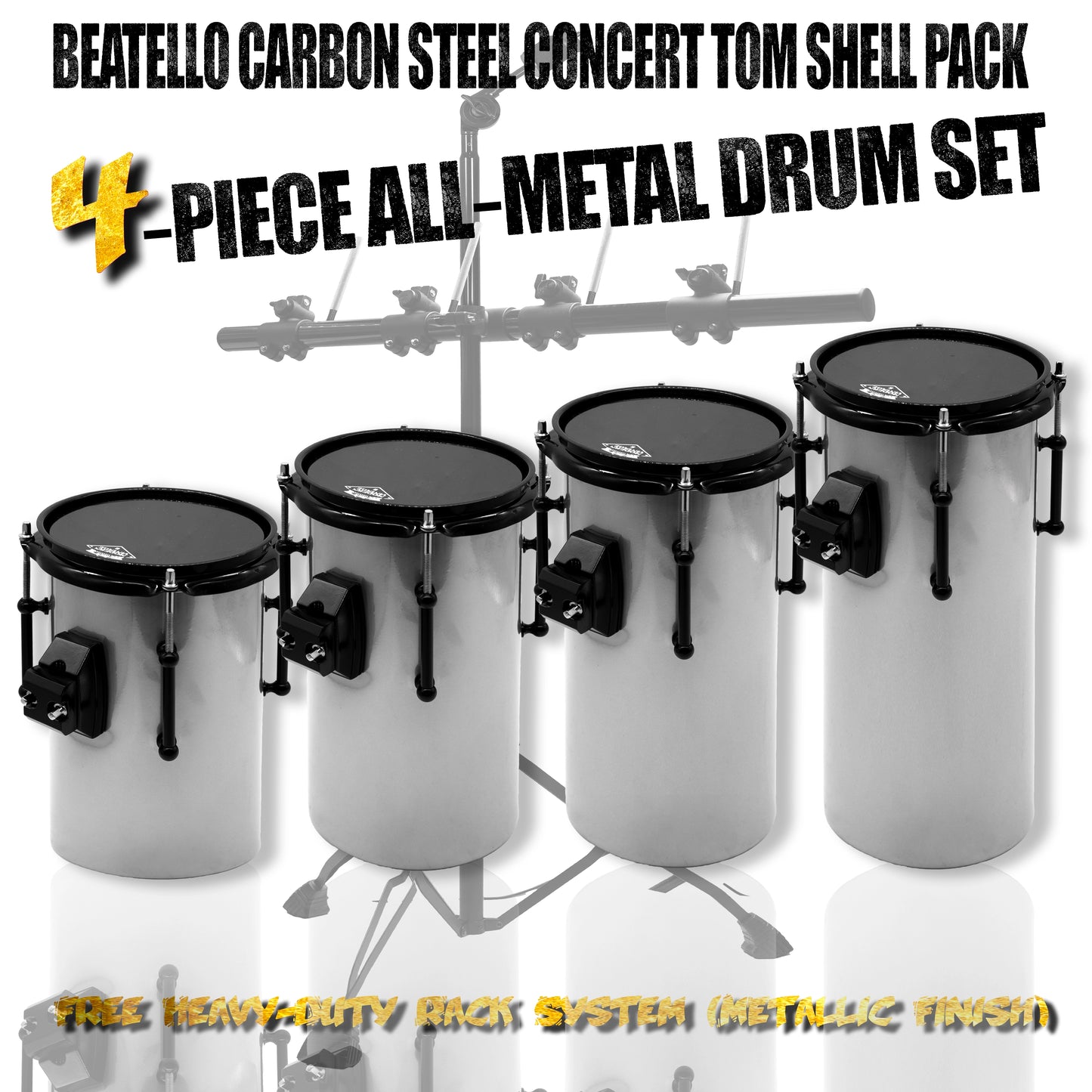 Beatello Carbon Steel Octabons Drum With Hardware