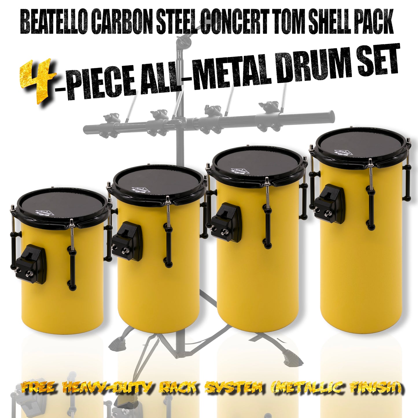 Beatello Carbon Steel Octabons Drum With Hardware