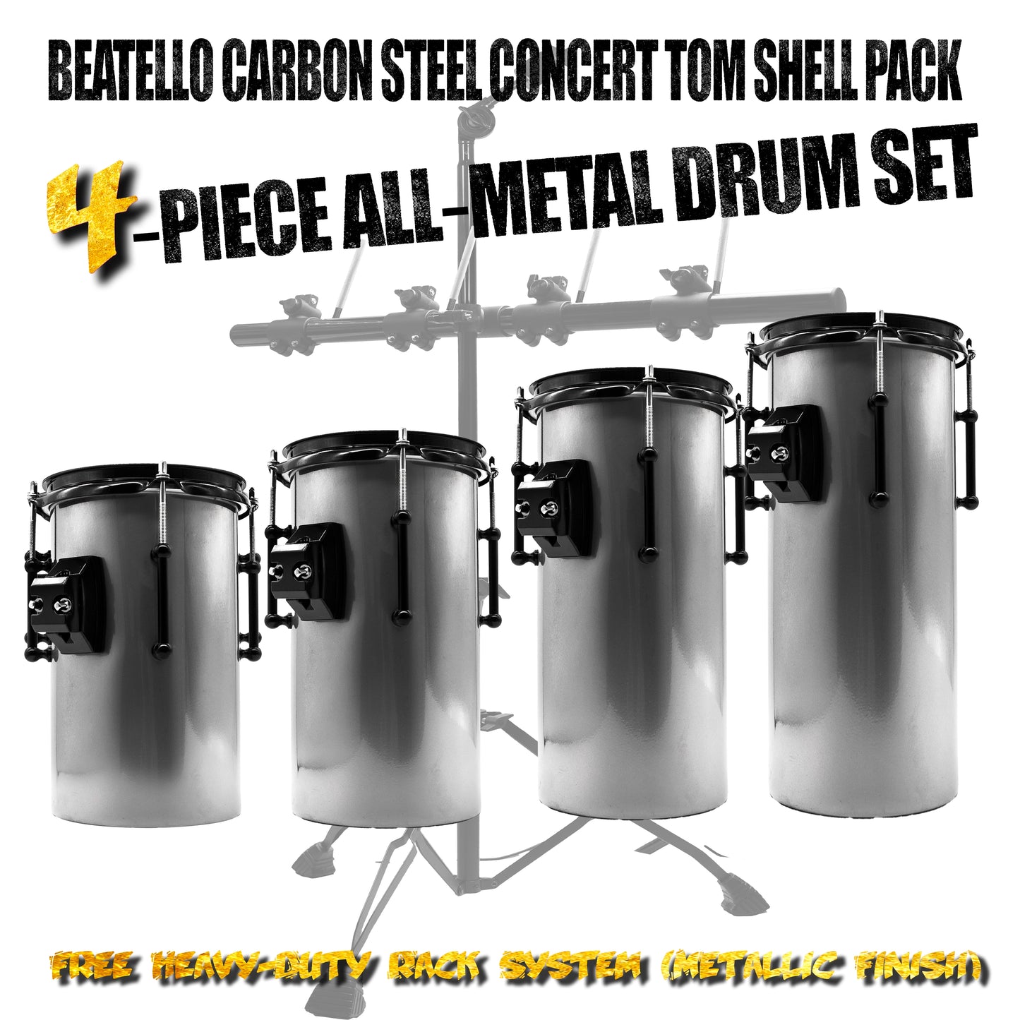 Beatello Carbon Steel Octabons Drum With Hardware