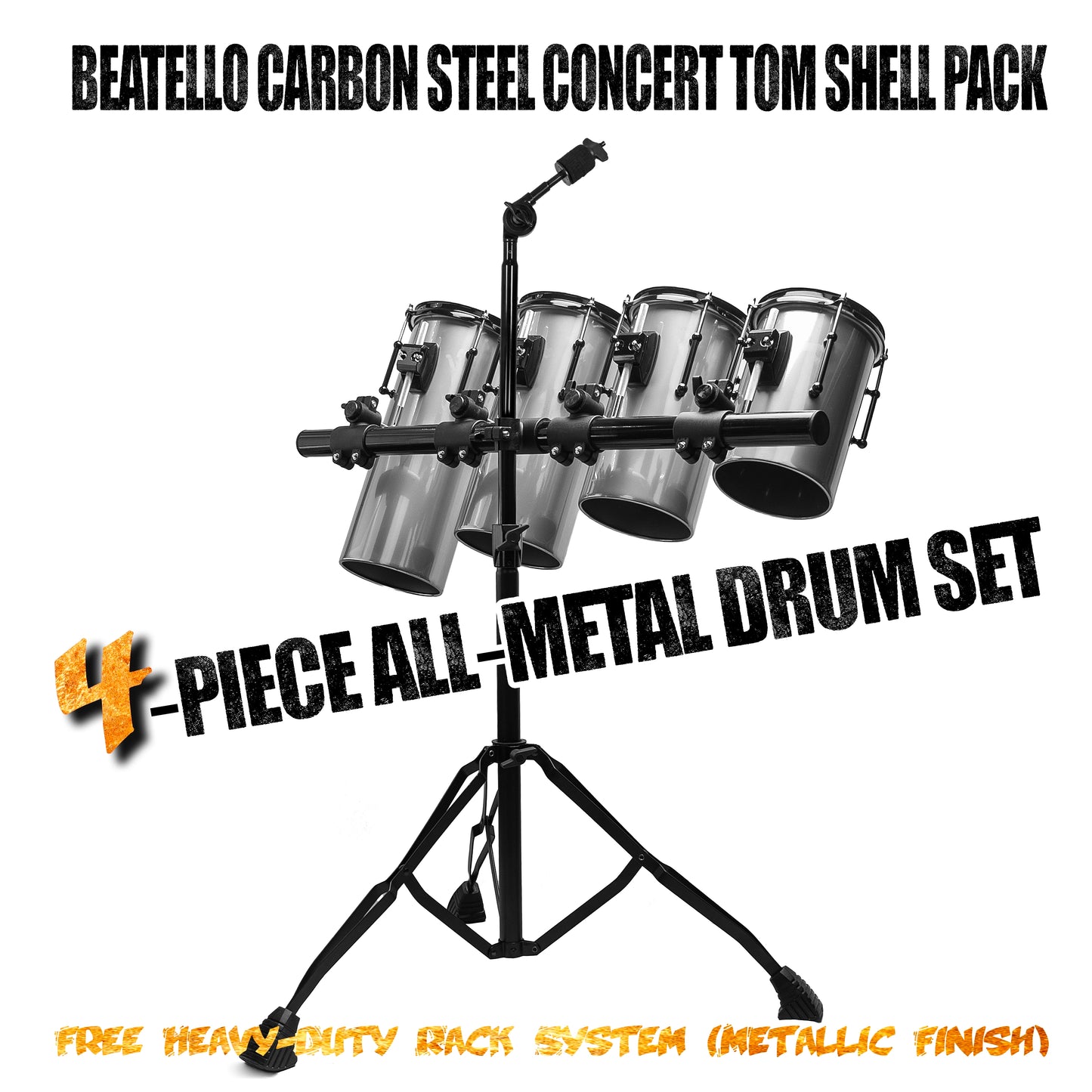 Beatello Carbon Steel Octabons Drum With Hardware