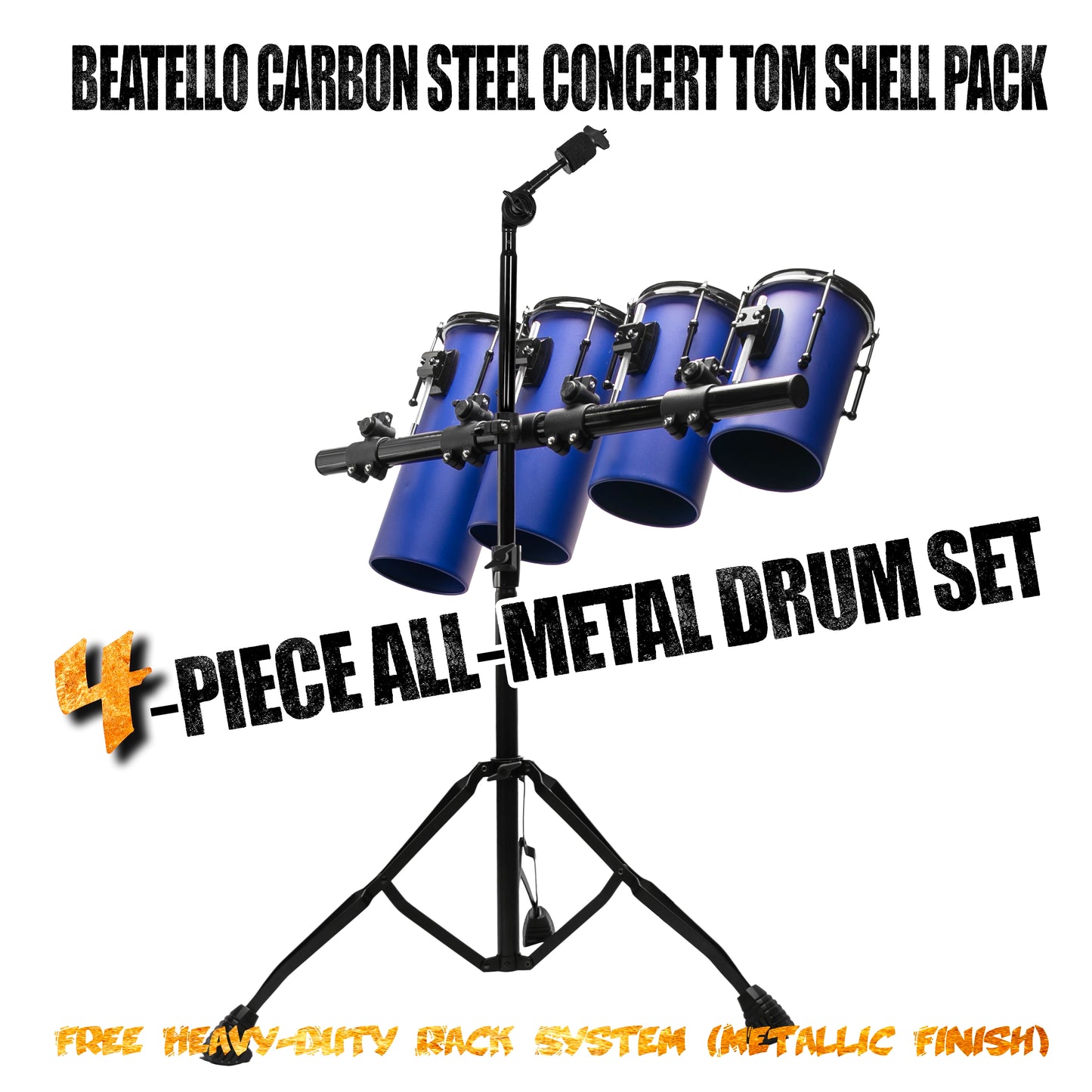 Beatello Carbon Steel Octabons Drum With Hardware