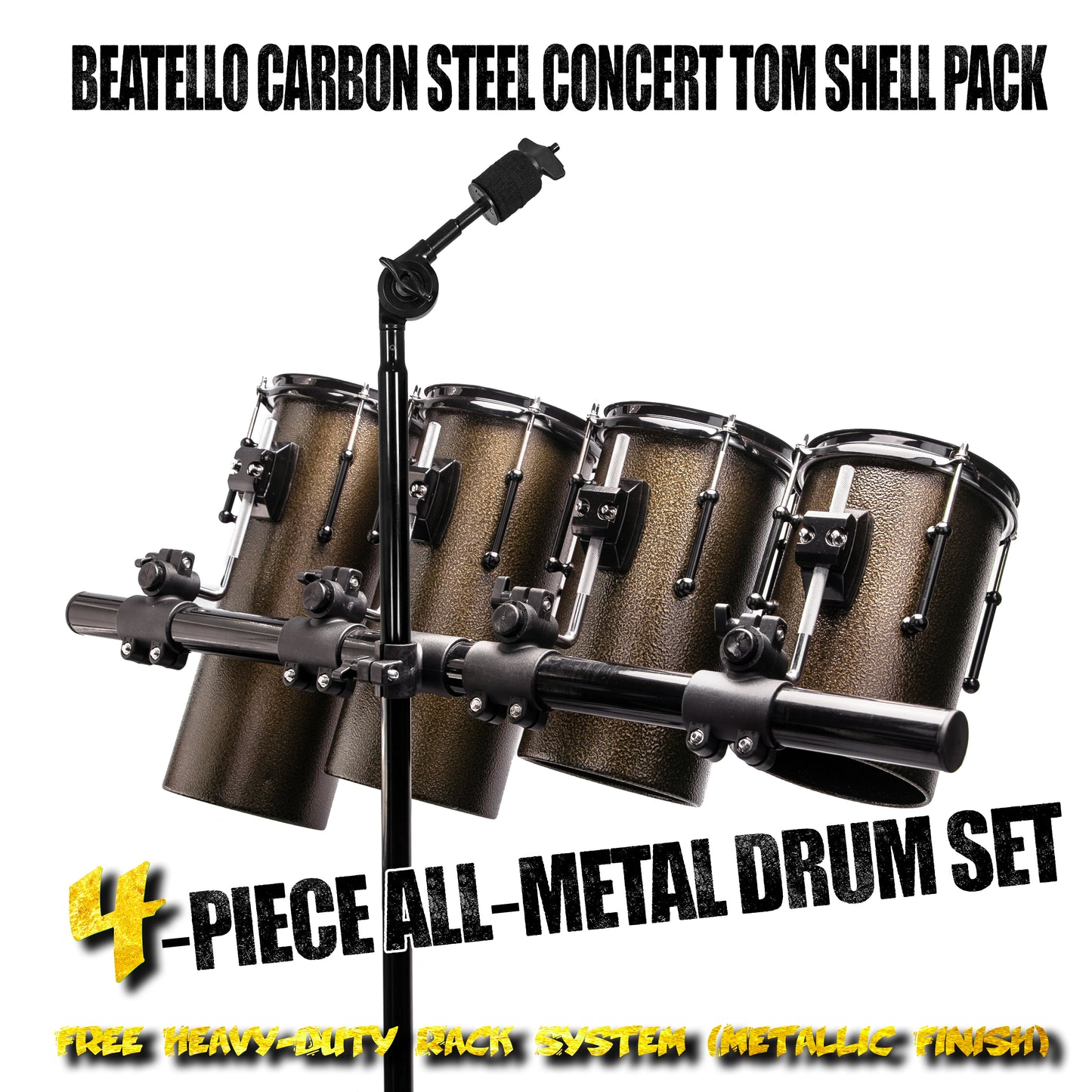 Beatello Carbon Steel Octabons Drum With Hardware