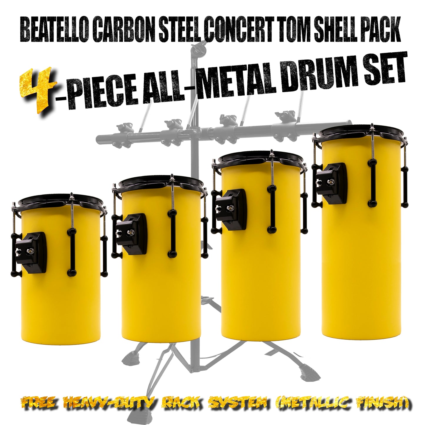 Beatello Carbon Steel Octabons Drum With Hardware