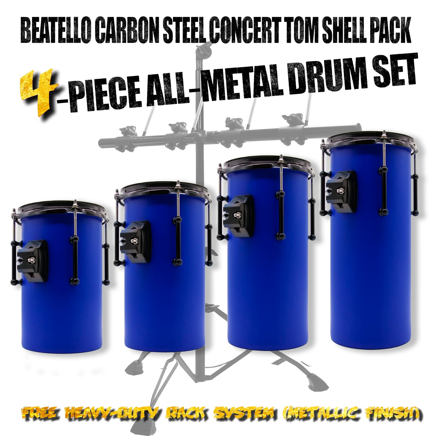 Beatello Carbon Steel Octabons Drum With Hardware