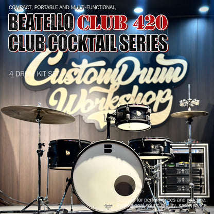 Beatello Club420 Jam Pancake Drum Kit 4-Piece