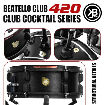 Beatello Club 420 Club Cocktail Series 4-Piece Drum Kit