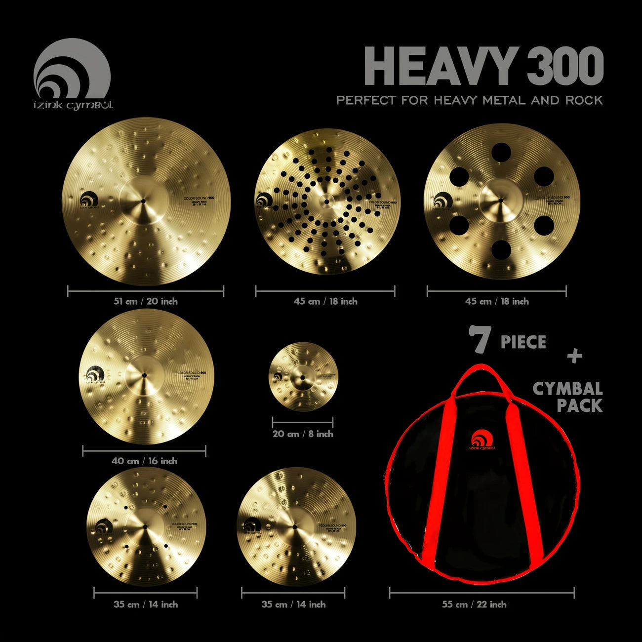 IZNIK 300 series Value Added Cymbal Set