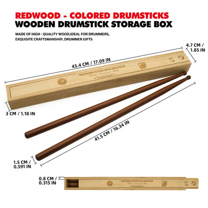 Drum Sticks&Wooden Drumstick Storage Box