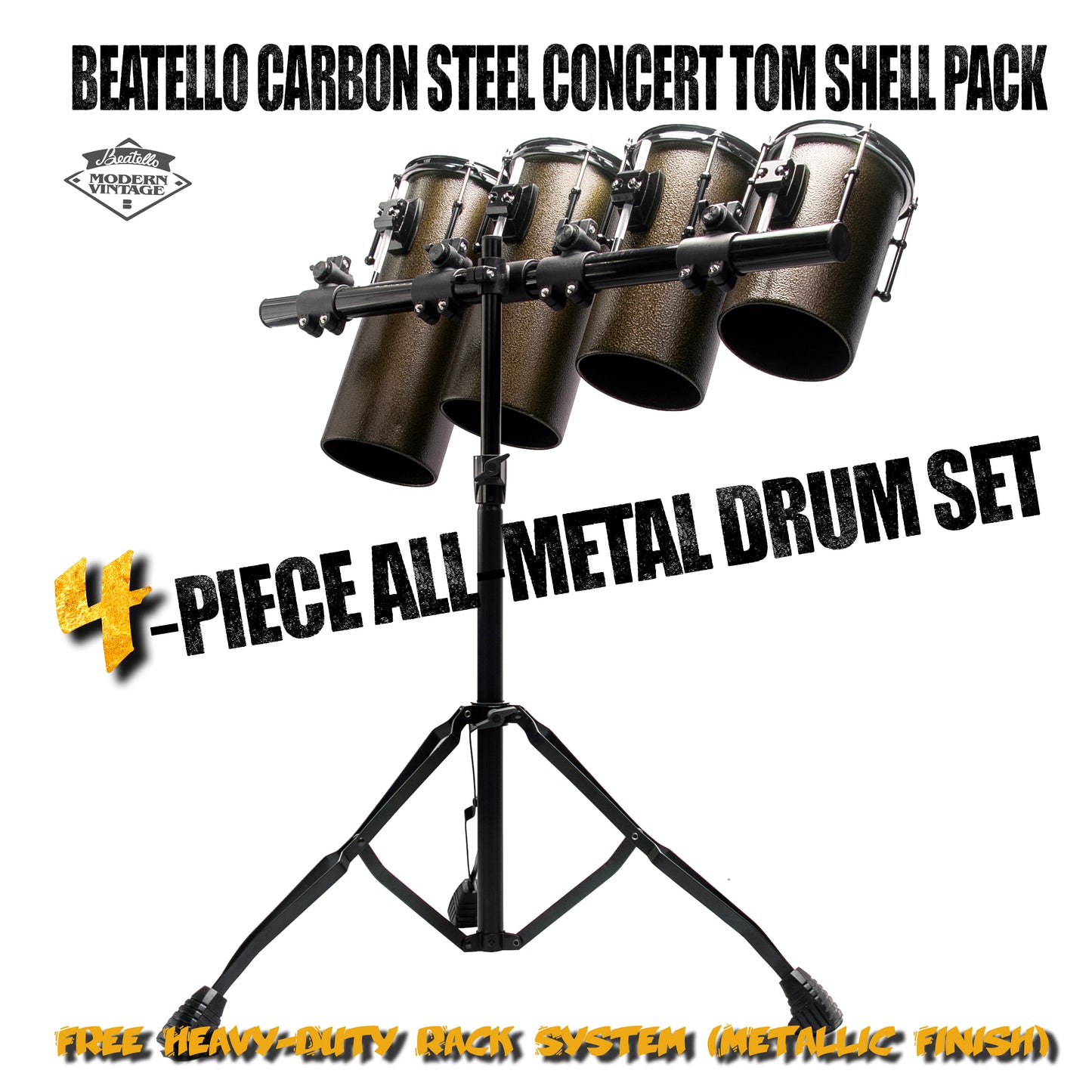 Beatello Carbon Steel  Rocket Drum With Hardware