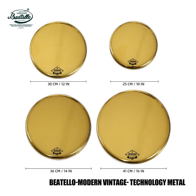 Beattello 10/12/14/16 Modern Vintage Drum Heads/Mirror