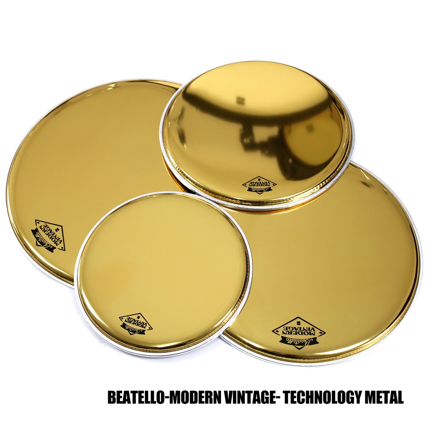 Beattello 10/12/14/16 Modern Vintage Drum Heads/Mirror