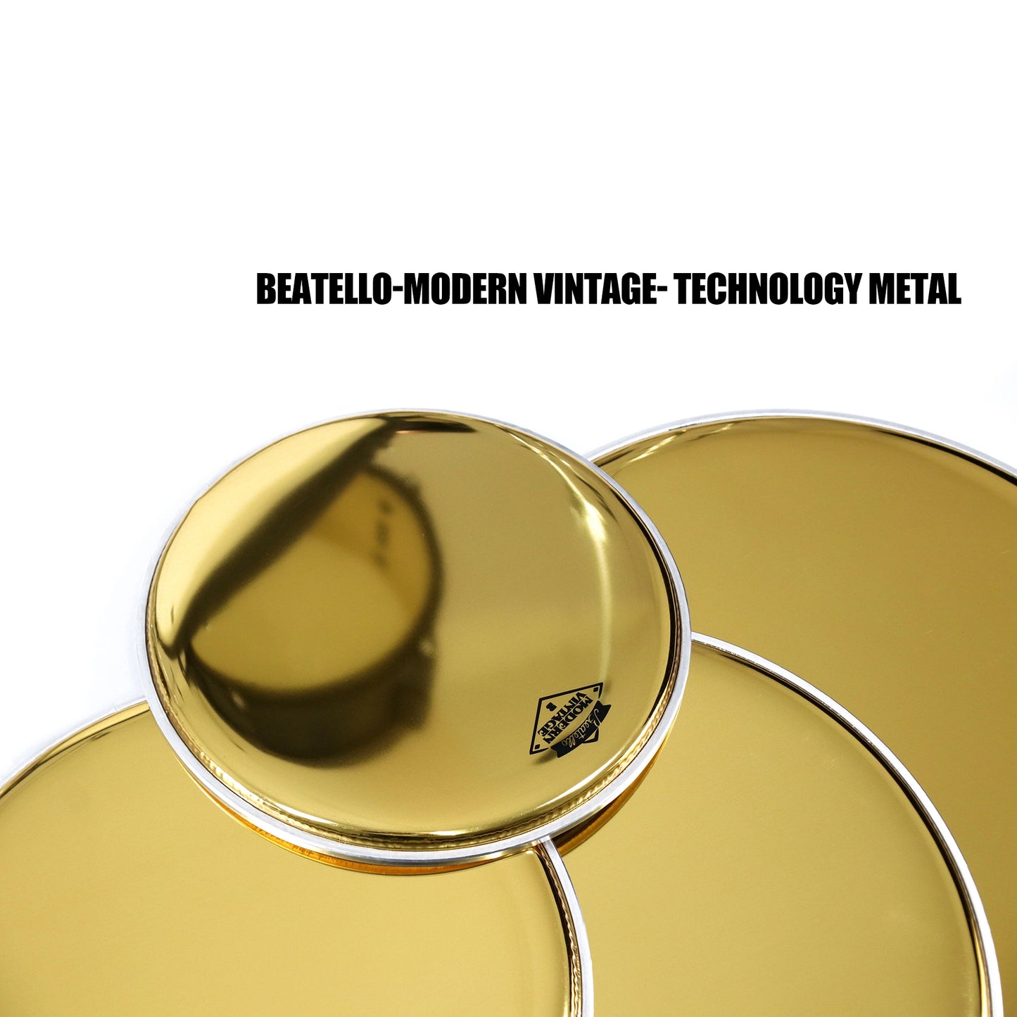 Beattello 10/12/14/16 Modern Vintage Drum Heads/Mirror