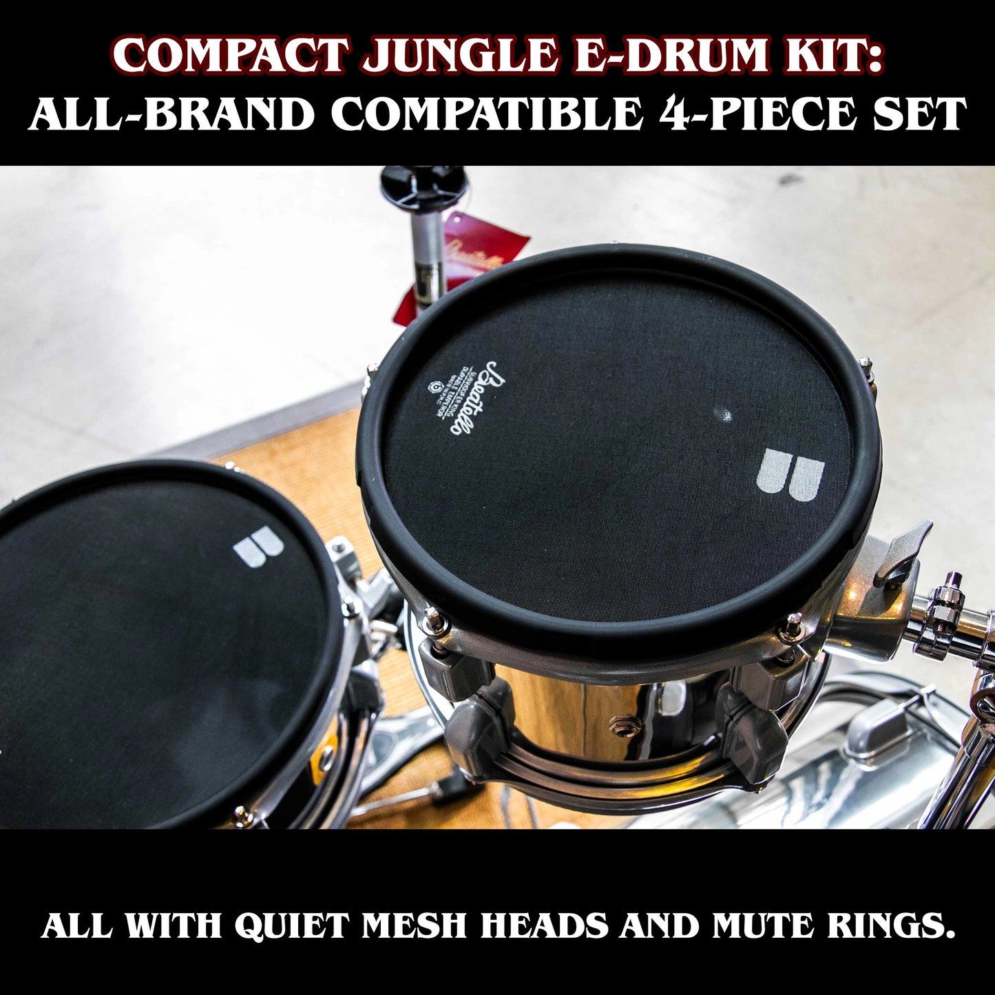 Betatello Jungle Electronic Drum Set-4 pices