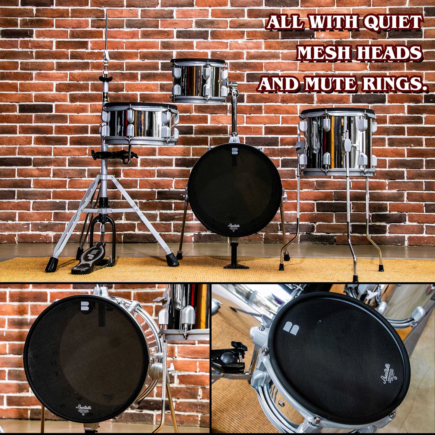 Betatello Jungle Electronic Drum Set-4 pices