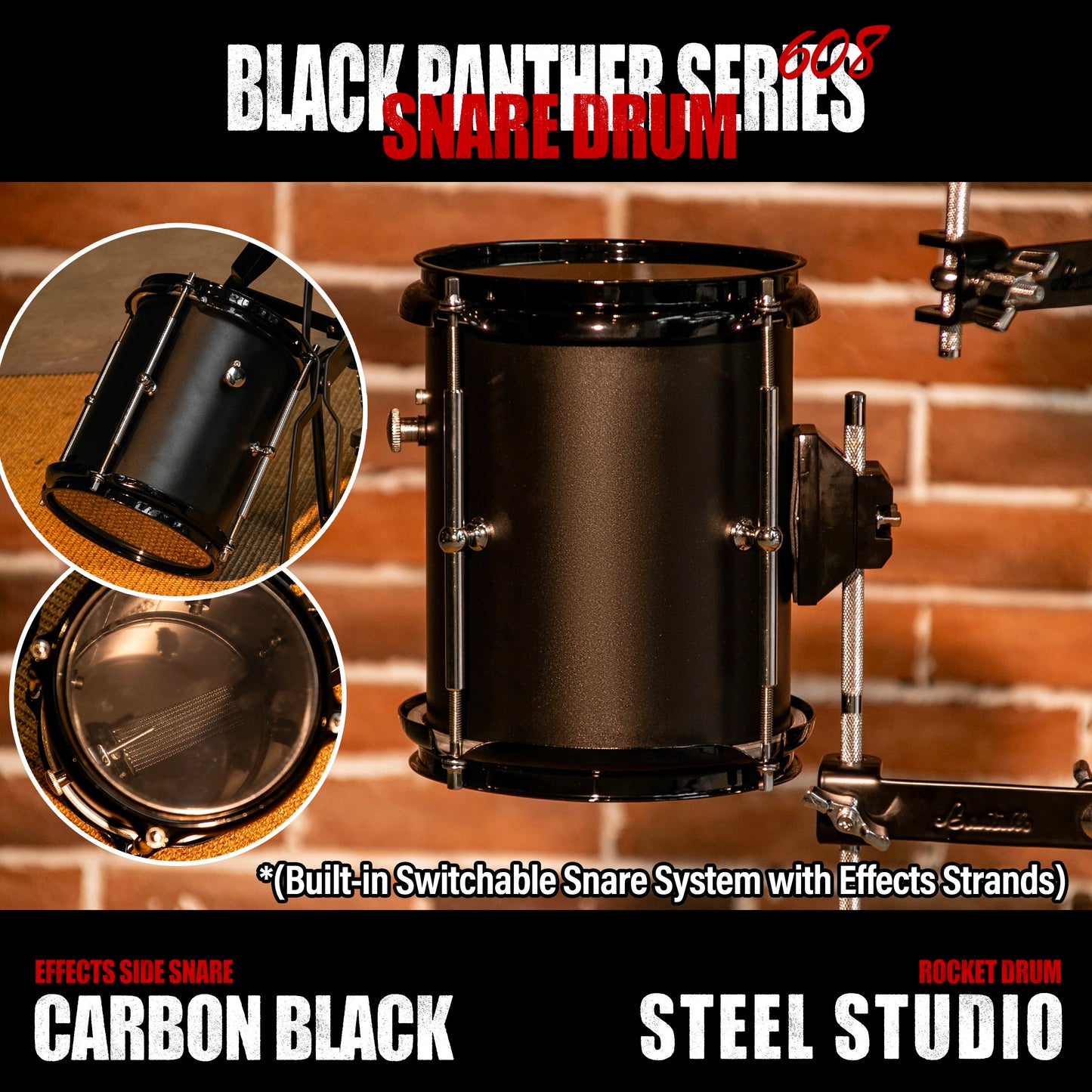 Black Panther Series-13x8 Snare