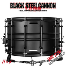 Black Steel Cannon-1408 Snare Drum