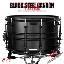 Black Steel Cannon-1408 Snare Drum