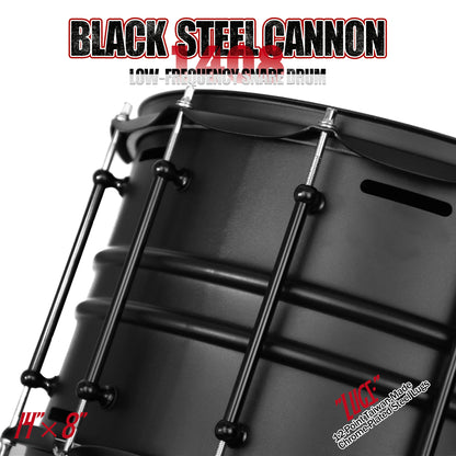 Black Steel Cannon-1408 Snare Drum