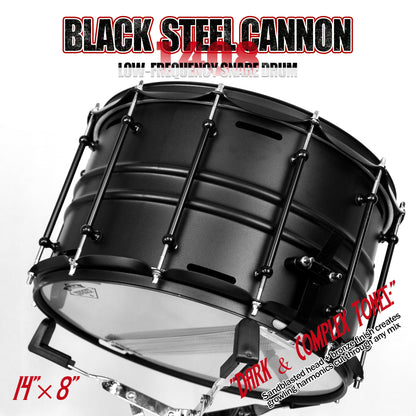 Black Steel Cannon-1408 Snare Drum