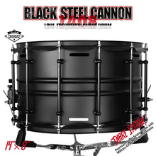 Black Steel Cannon-1408 Snare Drum