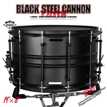 Black Steel Cannon-1408 Snare Drum