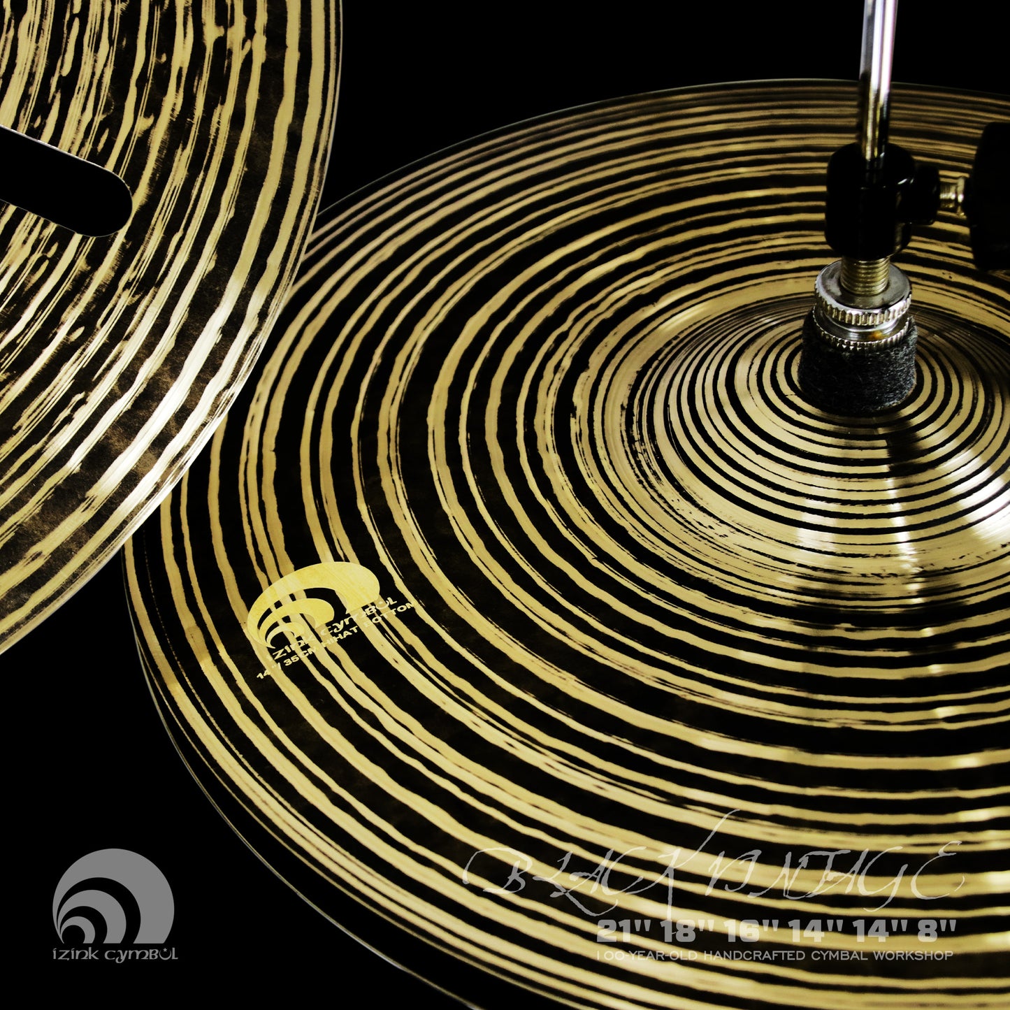 Black Vintage Series Handmade Cymbal Set