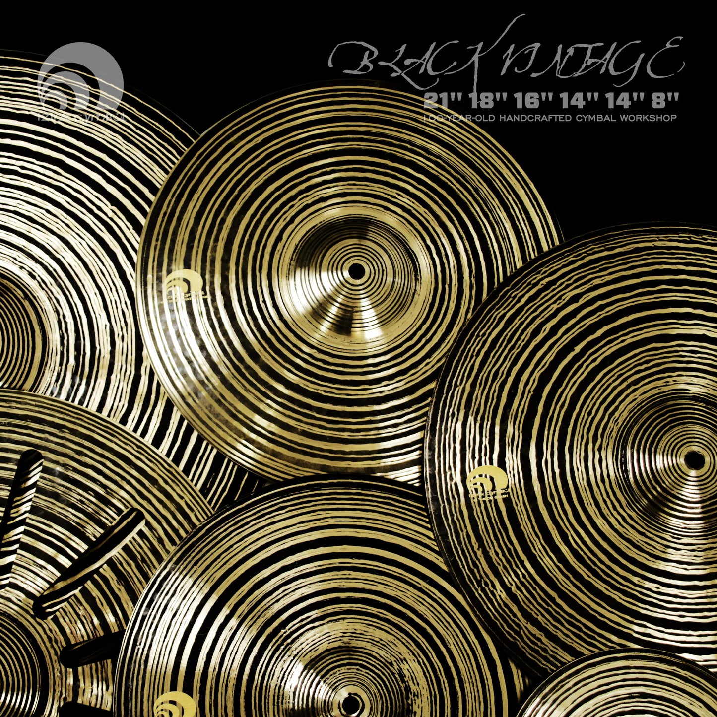 Black Vintage Series Handmade Cymbal Set